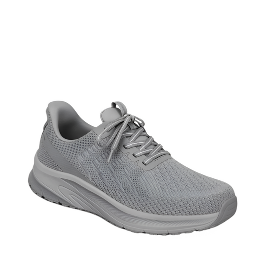 Orthofeet Men's Tilos Hands-Free Sneaker Grey / Grey