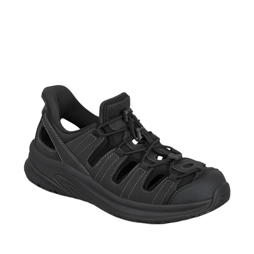 Orthofeet Men's Saturn Hands-Free Sandal Black