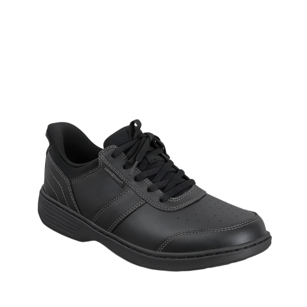 Orthofeet Men's Pierre Hand-Free Sneaker Black