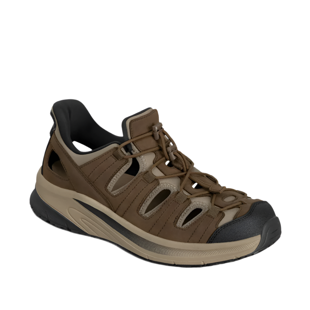 Orthofeet Men's Saturn Hands-Free Sandal Brown