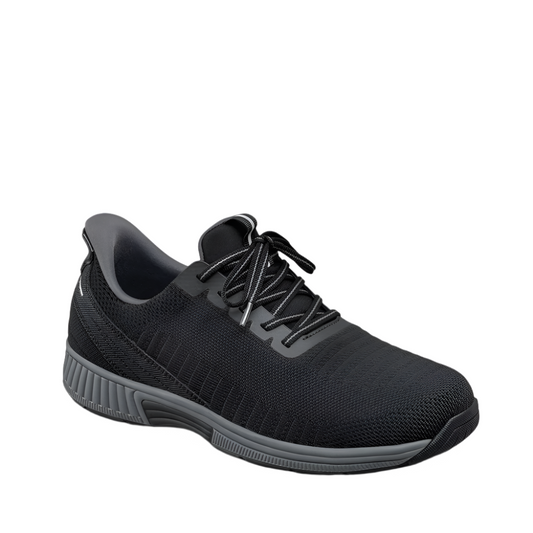 Orthofeet Men's Yari Hands-Free Sneaker Black / Gray