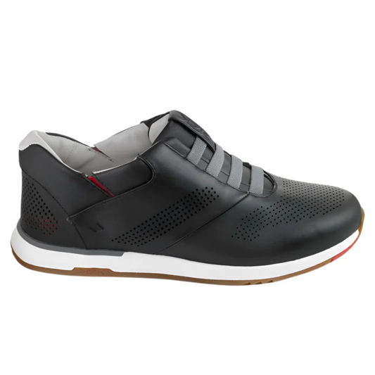 Kizik Men's Boston Itim na Balat