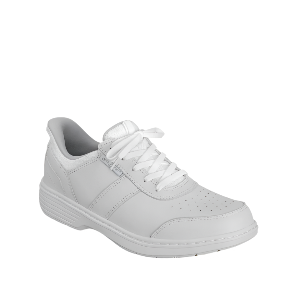 Orthofeet Men's Pierre Hands-Free Sneaker White